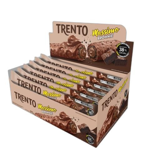 Detalhes do produto Bisc Wafer Trento Massimo 15X25Gr Peccin Brownie