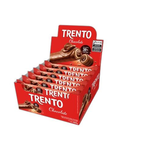 Detalhes do produto Bisc Wafer Coberto Trento 16X29Gr Peccin Chocolate