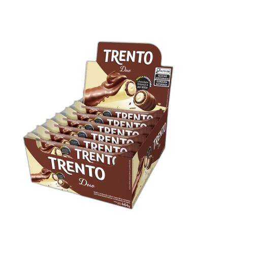 Detalhes do produto Bisc Wafer Coberto Trento Duo 16X29Gr Pe Choc.choc Bco