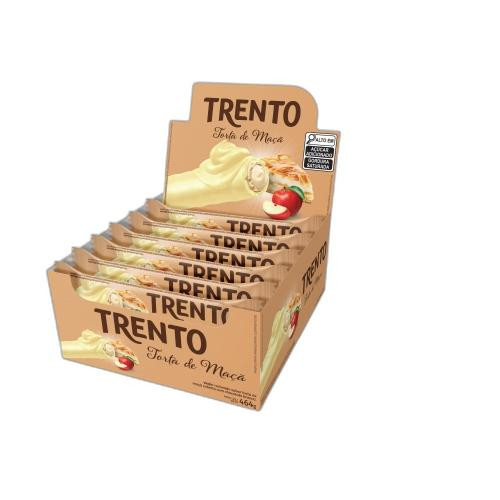 Detalhes do produto Bisc Wafer Coberto Trento 16X29Gr Peccin Torta Maca