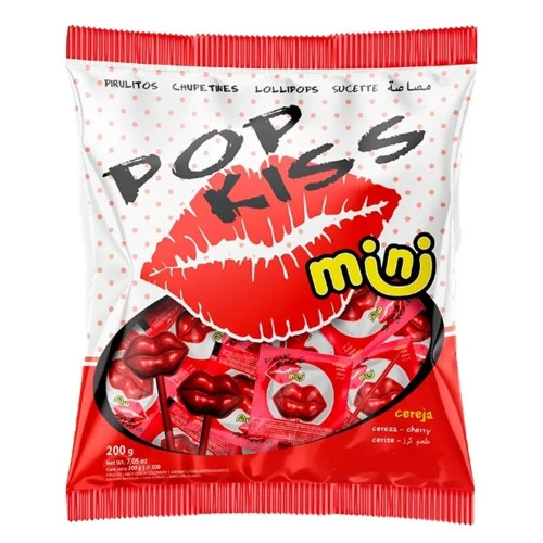 Detalhes do produto Pirl Pop Kiss Mini 50Un Florestal Cereja