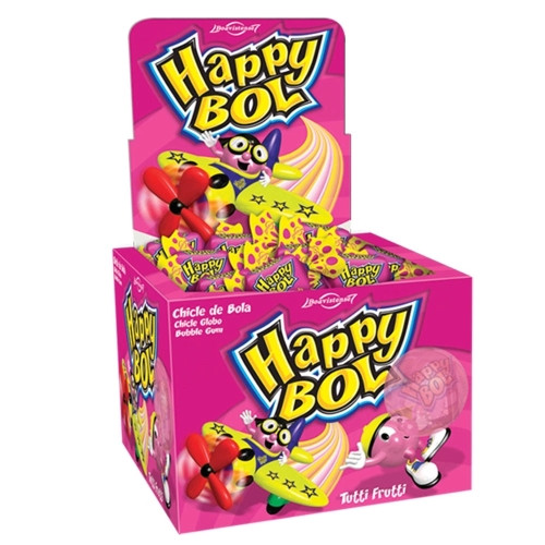 Detalhes do produto Chicle Happy Bol 46Un Florestal Tutti Frutti