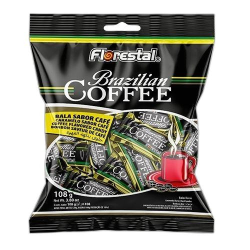 Detalhes do produto Bala Dura Brazilian Coffee 108Gr Florest Cafe