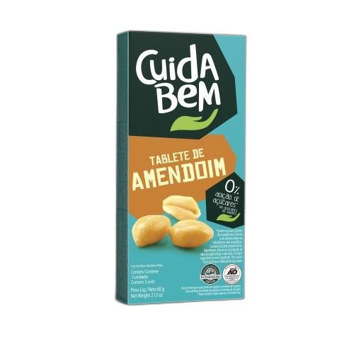 Detalhes do produto Tablete Zero Cuida Bem 3X20Gr Sta Helena Amendoim