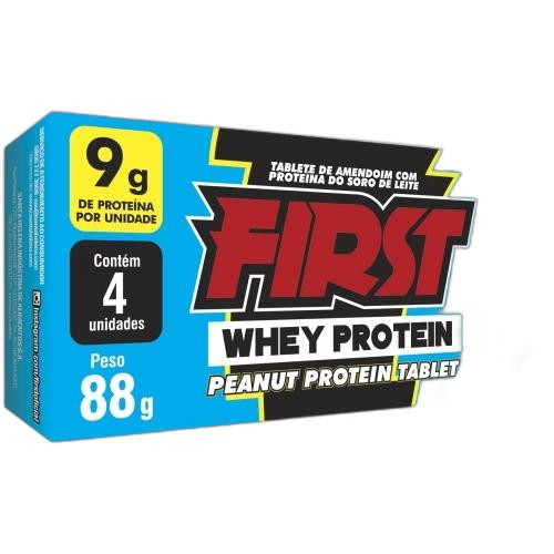 Detalhes do produto Tablete First Whey Prot Dp 4X22Gr Sta H Amendoim