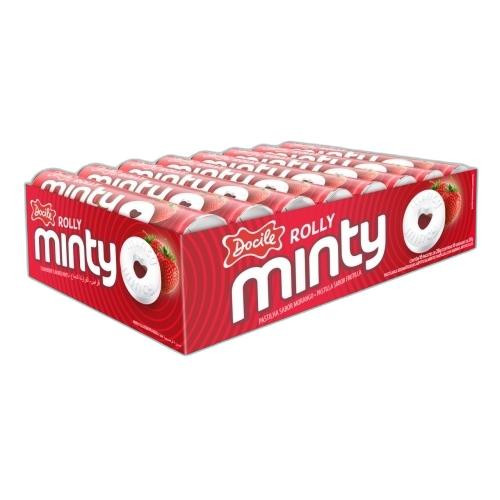 Detalhes do produto Past Rolly Minty 16Un Docile Morango