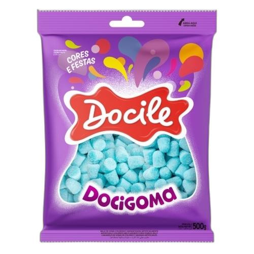 Detalhes do produto Goma Mini Sino 500G Docile Azul