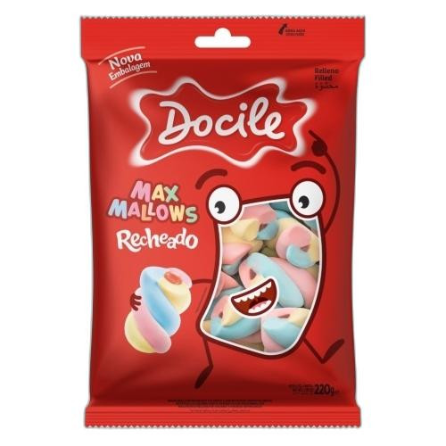 Detalhes do produto Marshmallow Twist Rech Color 220Gr Docil Morango