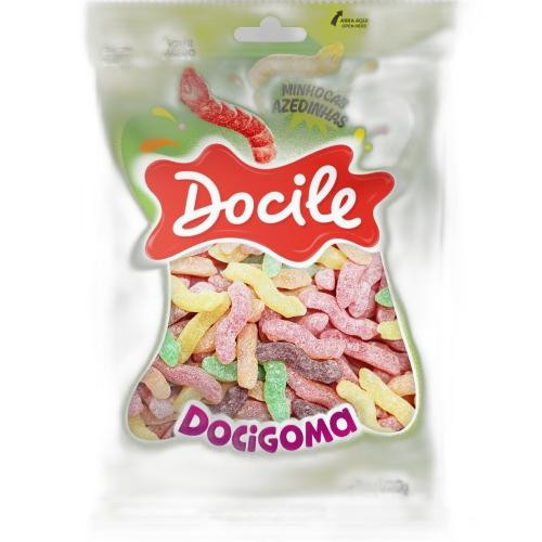 Detalhes do produto Goma Docigoma Minhocas 600Gr Docile Sortido Azedo