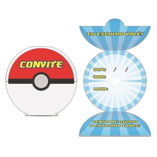 Detalhes do produto X Convite Pocket Mon 8Un Junco .