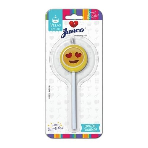 Detalhes do produto X Vela Emoji Apaixonado Junco  .