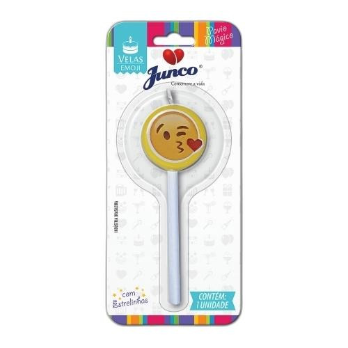 Detalhes do produto X Vela Emoji Beijinho Junco  .