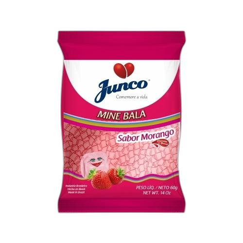 Detalhes do produto X Bala Mini Aniversario 60Gr Junco Morango