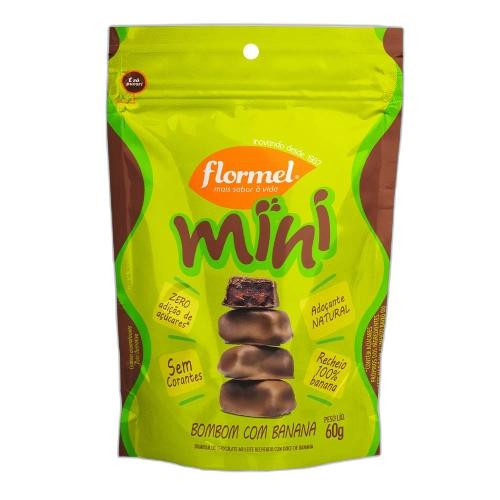 Detalhes do produto Bombom Mini Zero 60Gr Flormel Banana