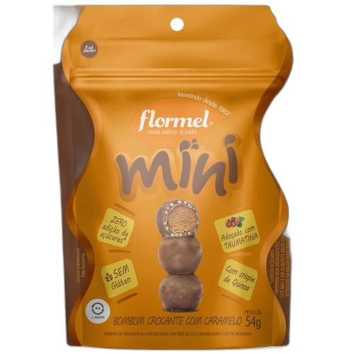 Detalhes do produto Bombom Mini Zero Crocante 54Gr Flormel Caramelo