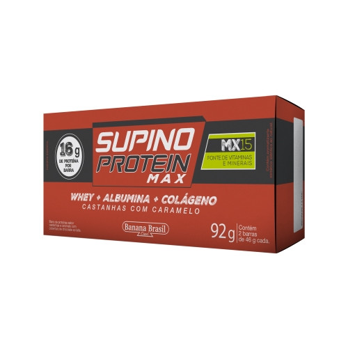 Detalhes do produto Barra Cob Choc Protein Sup Max 02X46Gr Castan.caramelo