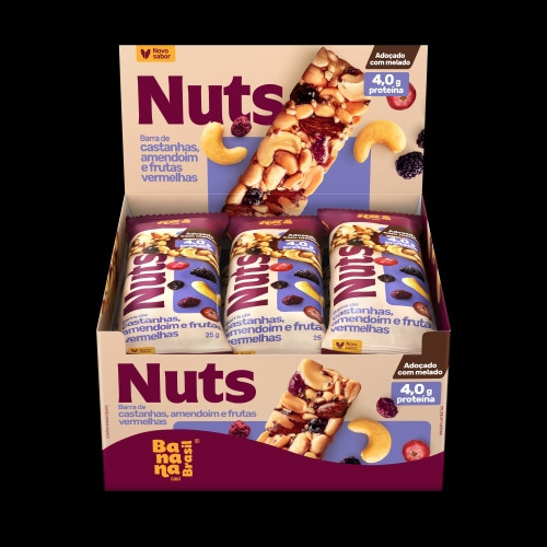 Detalhes do produto Barra De Castanhas Nuts 12X25Gr Banana B Amend.fr Verm