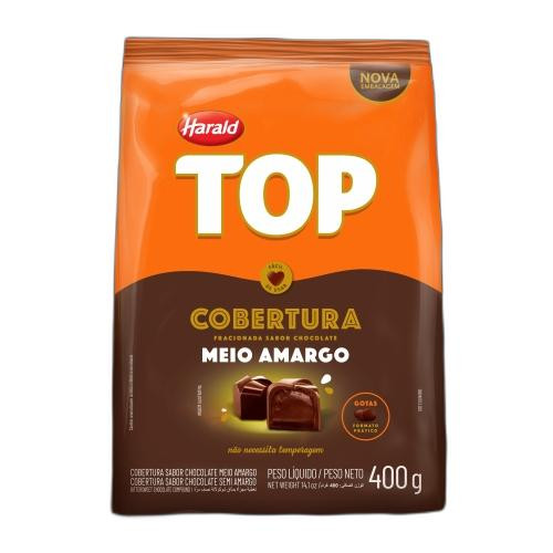 Detalhes do produto Choc Gotas Top 400Gr Harald Meio Amargo