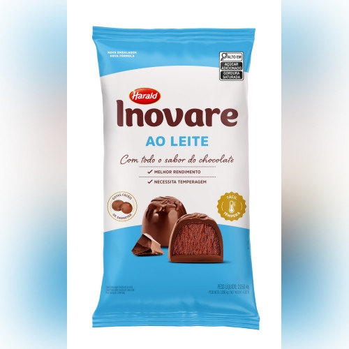 Detalhes do produto Cobert Choc Gotas Inovare 2,05Kg Harald Ao Leite