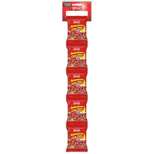 Detalhes do produto Amendoim Frito Ct 05X30Gr Amendupa Com Pele