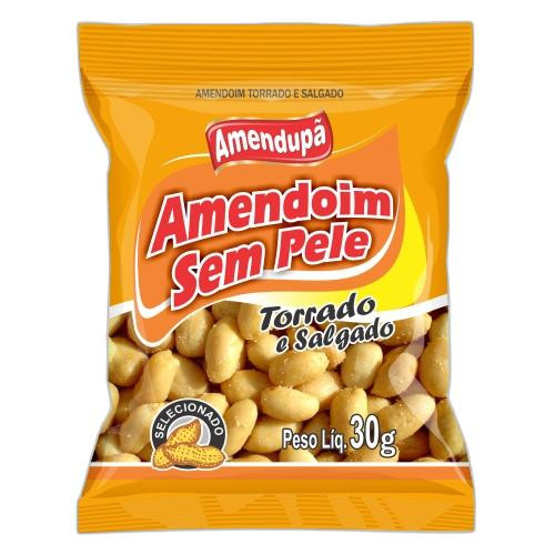 Detalhes do produto Amend Torrado Sem Pele 40X30Gr Amendupa Sem Pele