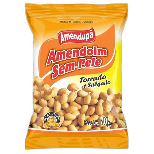 Detalhes do produto Amend Torrado Sem Pele Pc 70Gr Amendupa Sem Pele