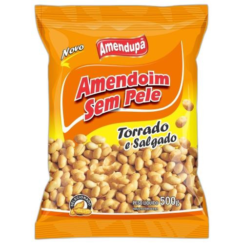 Detalhes do produto Amend Torrado Sem Pele 500Gr Amendupa Sem Pele