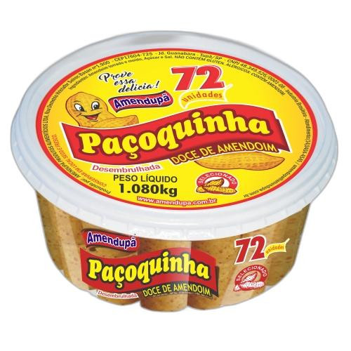Detalhes do produto Pacoca Rolha Pt 72X15Gr Amendupa Amendoim