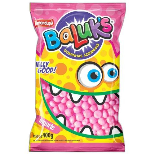 Detalhes do produto Goma Baluks Azedinha Pc 400Gr Amendupa Iogurte