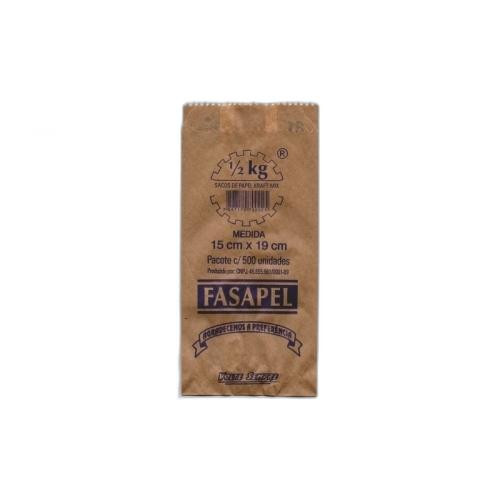 Detalhes do produto Saco Kraft Mix Econo 1.2Kg 500Un Fasapel .