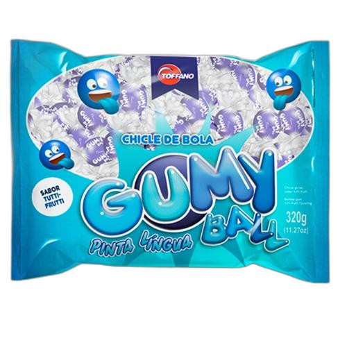 Detalhes do produto Chicle Gumy Ball Pinta Pc 320Gr Toffano Tutti Frutti