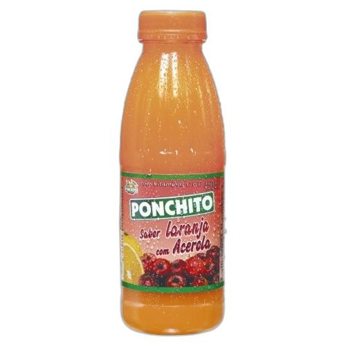 Detalhes do produto Bebida Mista 450Ml Ponchito Laranja.acerola