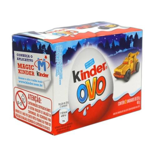 Detalhes do produto Choc Kinder Ovo Menino 02X20Gr Ferrero Leite