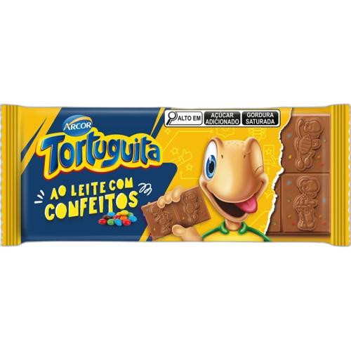 Detalhes do produto Choc Tortuguita 80Gr Arcor Confeitos