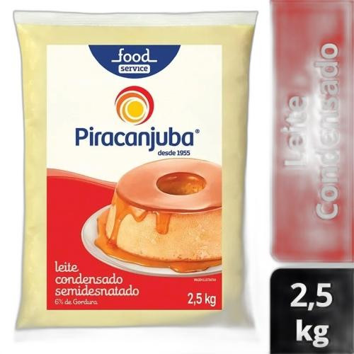 Detalhes do produto Leite Condensado Bag 2,5Kg Piracanjuba Semidesnatado