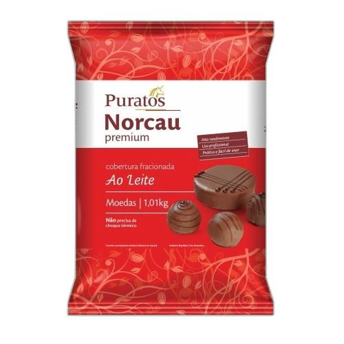 Detalhes do produto Cobert Frac Moedas Premium 1,01Kg Norcau Ao Leite