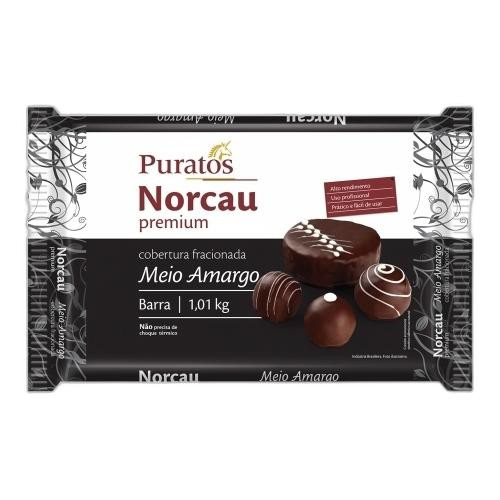 Detalhes do produto Cobert Frac Moedas Premium 1,01Kg Norcau Meio Amargo