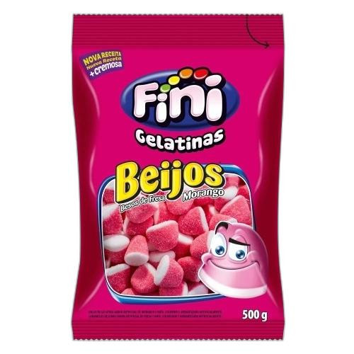 Detalhes do produto Bala Gel Beijos Pc 500Gr Fini Morango