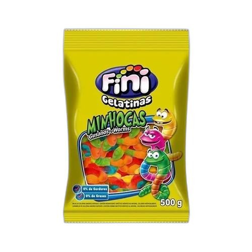 Detalhes do produto Bala Gel Minhocas Brilho 500Gr Fini Frutas
