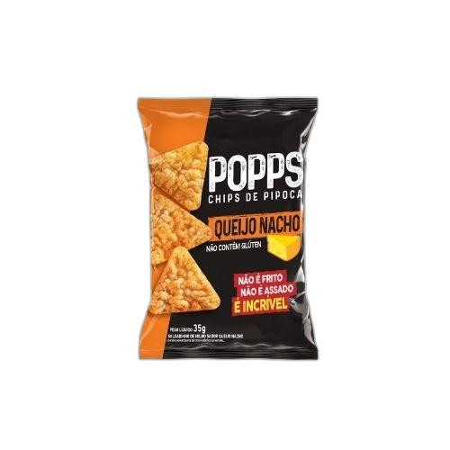 Detalhes do produto Pipoca Chips Popps 35Gr Roots To Go  Queijo Nacho