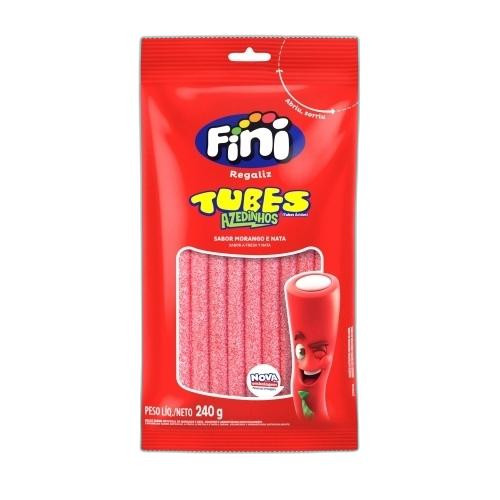 Detalhes do produto Bala Gel Tubes Pc 240Gr Fini Morango Citrico