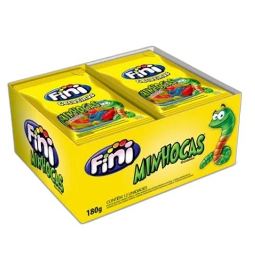 Detalhes do produto Bala Gel Minhocas Brilho 12X15Gr Fini Sortidos