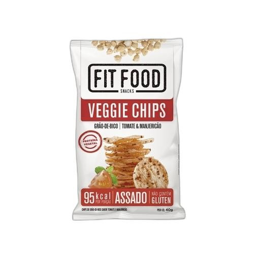 Detalhes do produto Snack Grao Bico Veggie Chips 40G Fitfood Tomate