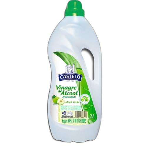 Detalhes do produto Vinagre Alcool 6% 2Lt Castelo Maca Verde