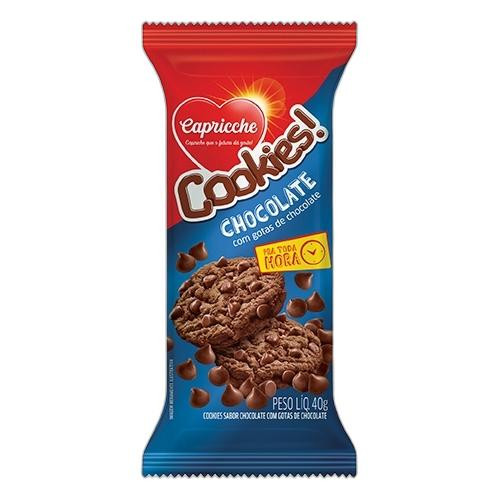 Detalhes do produto Bisc Cookies Pc 40Gr Capricche Chocolate