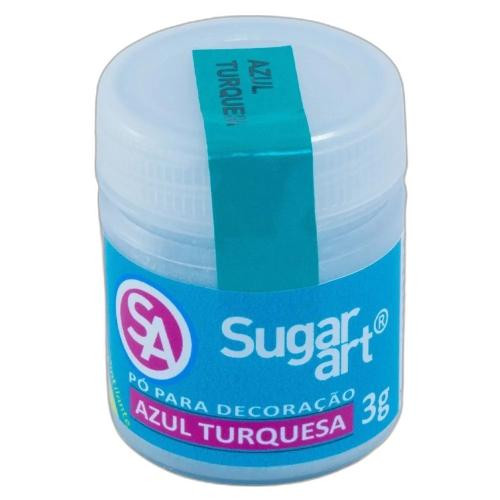 Detalhes do produto X Po P/decoracao 1Un 3Grs Sugar Art Azul Turquesa