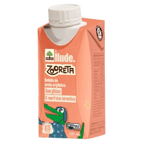 Detalhes do produto Bebida De Aveia Zooreta 200Ml Nude Frutas Vermelha