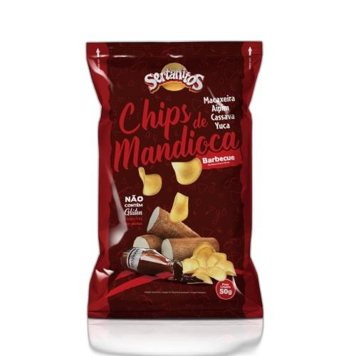 Detalhes do produto Mandioca Chips 50Gr Sertanitos Barbecue