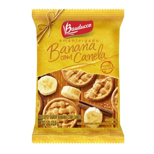 Detalhes do produto Bisc Amanteigado 400X13,9Gr Bauducco Banana.canela