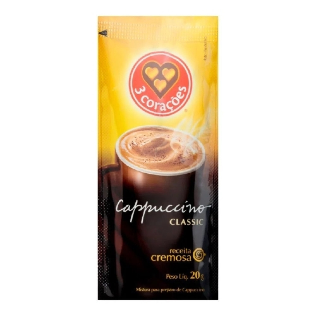 Detalhes do produto Cappuccino 50X20Gr Tres Coracoes Classic